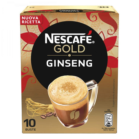 Nescafé Tassen NESCAFE Ginseng Kaffee Coffee Instant 7g kaffeemilch Pulverkaffe 10x Original italienisch
