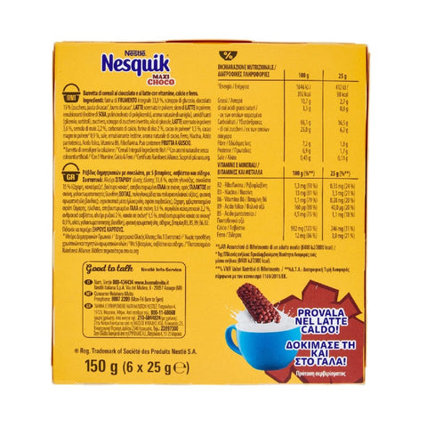 10x Nesquik Maxi Choco Schokoladensnack Schokoriegel 150 gr SONDERANGEBOT
