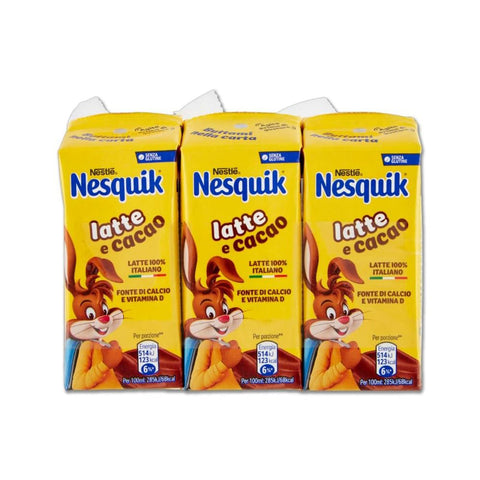 Nesquik Agita e Gusta Milch und Schokolade trinkfertig 3 x 180 ml Kakao & Heiße Schokolade italienisch Original