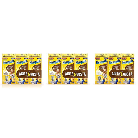 Nesquik Kakao & Heiße Schokolade Nesquik Agita e Gusta Milch und Schokolade trinkfertig 3 x 180 ml Kakao & Heiße Schokolade italienisch Original 8000300379174