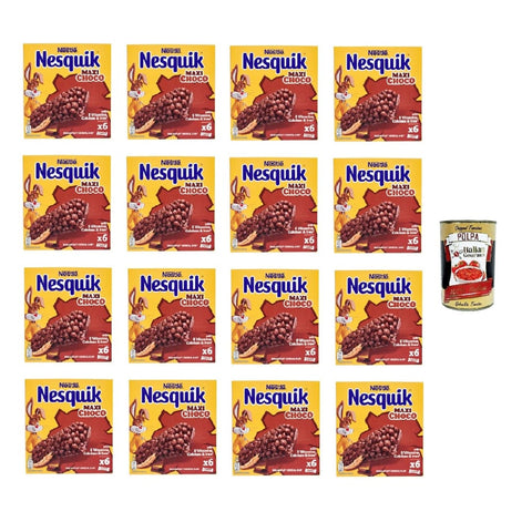 Nesquik Kakao & Heiße Schokolade Nesquik Maxi Choco Schokoladensnack Schokoriegel 16x 150 gr italienisch Original 5900020017437