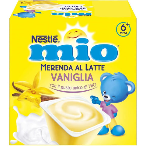 Nestle Fertiggerichte Nestle MIO Vanille Milch Snack, 4 x 100 g Fertiggerichte italienisch Original 7613032383473