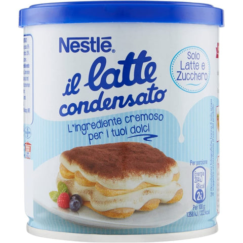 Nestle Getränkesirupe & Konzentrate Nestle Nestlé il latte condensato Kondensmilch cremige Zutat für Desserts gesüßte konzentrierte Vollmilch 397g 3x Original italienisch 8000550504067