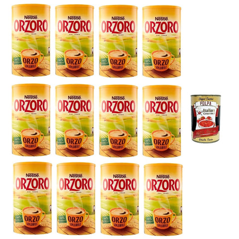 Nestle Instantkaffee Nestle Orzoro Orzo solubile Instant lösliche Gerste Getreidekaffee kaffee 12x 200 gr Instantkaffee italienisch Original 8032804040014