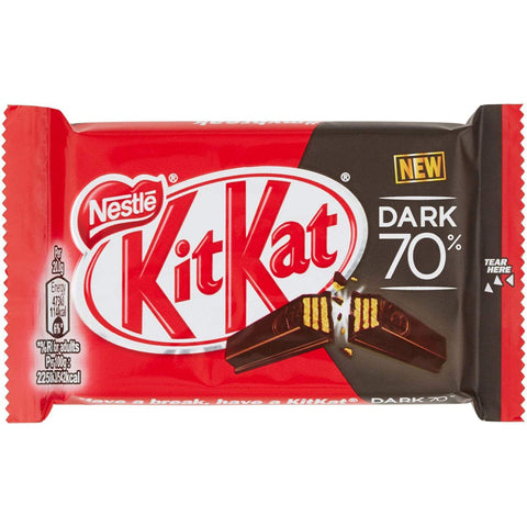 Nestle 72 KIT KAT 4 FINGER 66% DARK CHOCOLATE BAR BARS 41.5 g italienisch Original Pastasauce + kostenlos Polpa 400 g