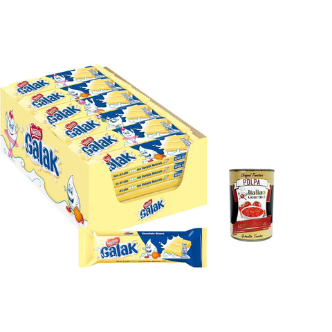 Nestle Nestlé Galak Weiß Schokoriegel White Chocolate Bar Packung mit 36 Bars 40g italienisch Original