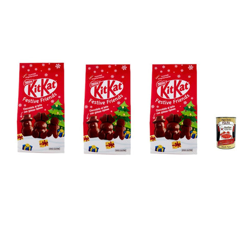 Nestle NESTLÉ KITKAT FESTIVE FRIENDS MILCHSCHOKOLADEN CHARAKTERE 147 G BEUTEL italienisch Original