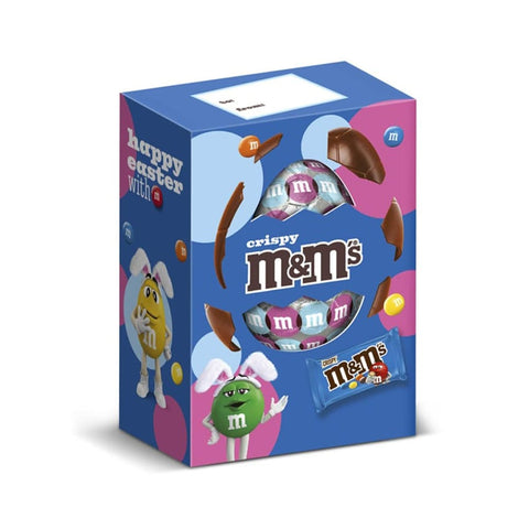 Nestle Riegel Nestle M&M'S CRISPY UOVO DI PASQUA Schokoladenei angereichert mit den berühmten M&M's Crispy Bonbons 3x 156 g italienisch Original