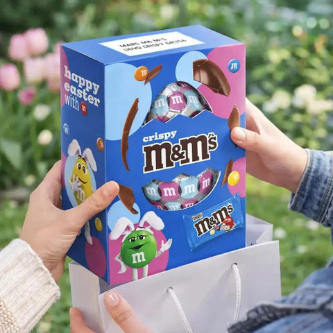 Nestle Riegel Nestle M&M'S CRISPY UOVO DI PASQUA Schokoladenei angereichert mit den berühmten M&M's Crispy Bonbons 3x 156 g italienisch Original
