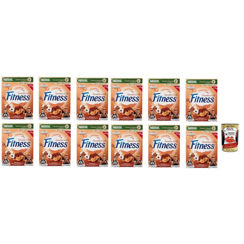 Nestlé Snack Kuchen & Backwaren Nestlé FITNESS Cioccolato al latte, Milchschokolade, Cerealien Vollkorn, mit Schokolade und Vollkornmüsli, enthält Vitamine, Calcium & Eisen, 12x 375 g italienisch Original 8032804040014