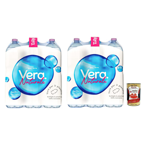 Acqua Vera acqua Minerale Naturale Natürliches Mineralwasser Italienisches Wasser 12x2l Original italienisch Getränk