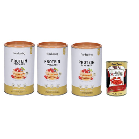 Neutral Protein Snack Kuchen & Backwaren Neutral Protein Pancake, Pfannkuchen 3x 400 g Neutral Protein Zubereitung für Pfannkuchen Glutenfrei italienisch Original 8032804040014
