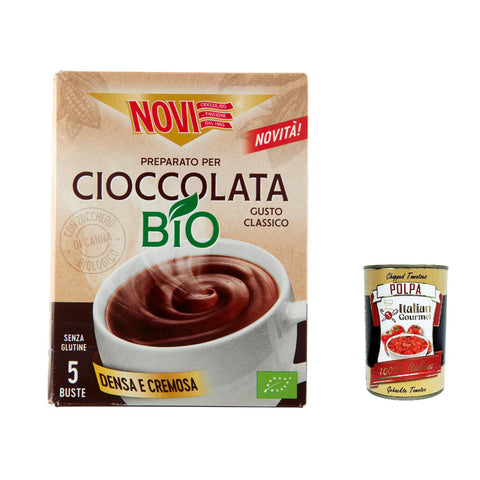 Novi BIo Cioccolato caldo Classico heiße schokolade istant chocolate schoko 5x 25g italienisch Original