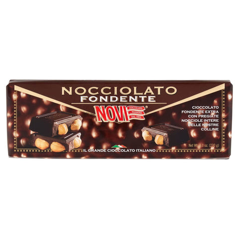 Novi Schokolade Novi Zartbitterschokolade Haselnuss Schokolade Novo Schokolade 230 Gramm Total italienisch Original