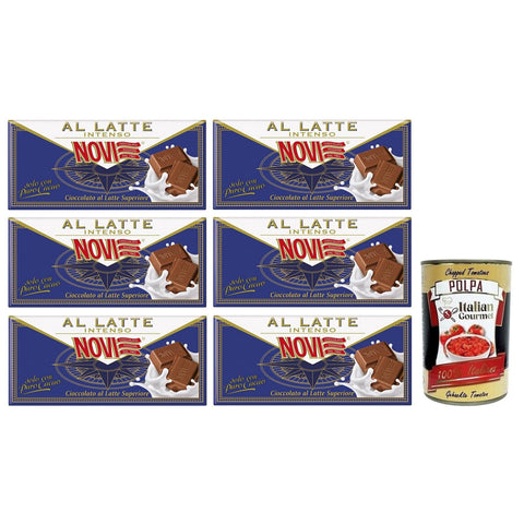 Novi Cioccolato al Latte Intenso Tafel Intensive Milchschokolade Hochwertige Milchschokolade 6x 100g italienisch Original