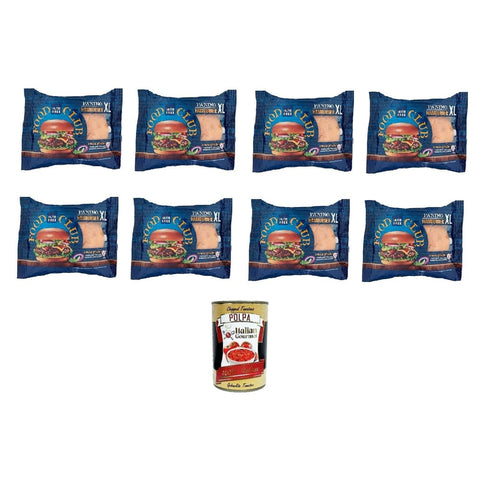 Nutri Free Panino French Toast Nutri Free Panino Hamburger XL glutenfrei 100g, 8x100gr Original italienisch inkl. Italian Gourmet Polpa 400g 8032804040014