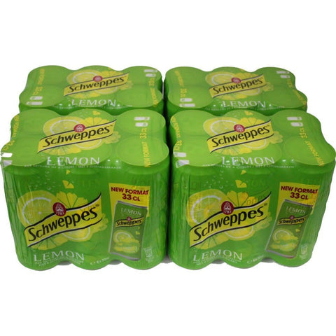 Orangina Schweppes Schweppes Lemon 4 Pack á 6 x 0, eingeschweißt (24 Dosen Zitrone) 33l Original italienisch