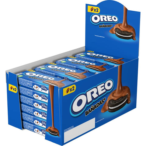 Oreo Kekse Oreo Bañadas cioccolato al latte Kekse mit Milchschokoladenüberzug 24 x 41 g Original italienisch 7622201492069