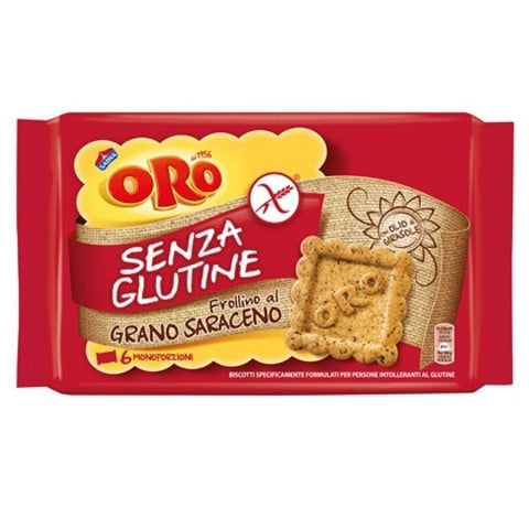 ORO SAIWA grano saraceno senza glutine kekse Buchweizen Glutenfrei kuchen 3x 240g italienisch Original
