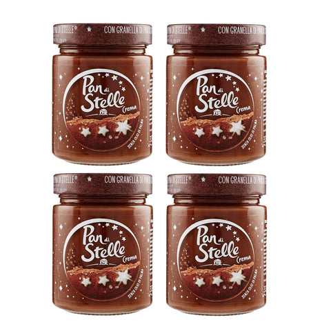 Pan di Stelle Haselnuss Pan di Stelle Crema Spalmabile Haselnuss Streichfähige Sahne [ 4 x 480 gr ] italienisch Original 7438636354571
