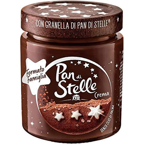 Pan di Stelle Schokoladenaufstrich Pan di Stelle Crema Spalmabile Haselnuss Streichfähige Creme Sahne 480 g Schokoladenaufstrich italienisch Original 8076809577861