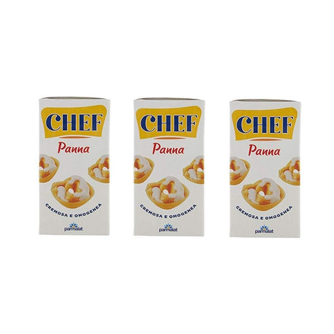 Parmalat Panna chef per cucinare Kochcreme creme fur Koch 3x500ml Original italienisch Zutat