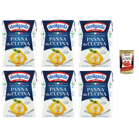Parmalat Sterilgarda Panna da Cucina Kochsahne Packung Tradizione 6 x 200 ml italienisch Original