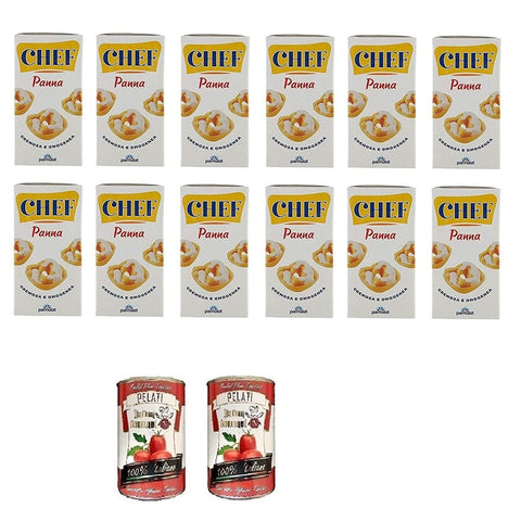 Parmalat Panna chef per cucinare Kochcreme creme fur Koch 12x500ml Original italienisch Feinkost