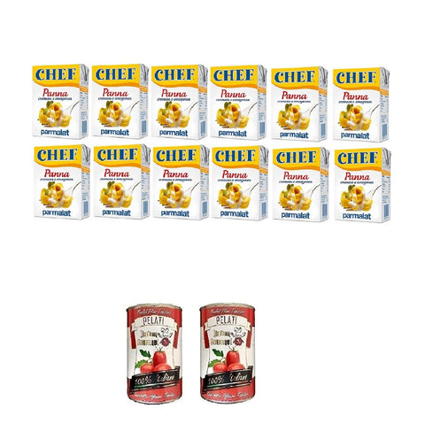 Parmalat Panna chef Sahne per cucinare Kochcreme creme fur Koch 12x200ml Original italienisch Feinkost