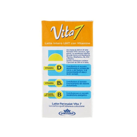 Parmalat Kapseln & Pads 14x Parmalat Vita 7 Latte Intero UHT con Vitamine Vollmilch, lange Haltbarkeit, reich an Vitaminen 500 ml  SONDERANGEBOT 8002580036006