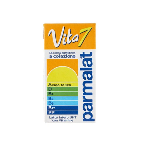 Parmalat Kapseln & Pads 14x Parmalat Vita 7 Latte Intero UHT con Vitamine Vollmilch, lange Haltbarkeit, reich an Vitaminen 500 ml  SONDERANGEBOT 8002580036006