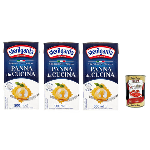 Sterilgarda Panna da Cucina, Italienische Kochsahne, Verpackung 3x500ml Original italienisch Zutat