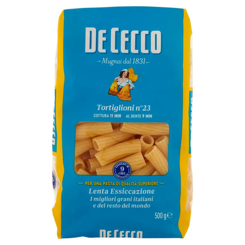 Pasta De Cecco Internationale Nudeln Pasta De Cecco 100% Italienisch Tortiglioni N°23 Nudeln 500g 10x Original italienisch inkl. Italian Gourmet Polpa 400g 8001250120236