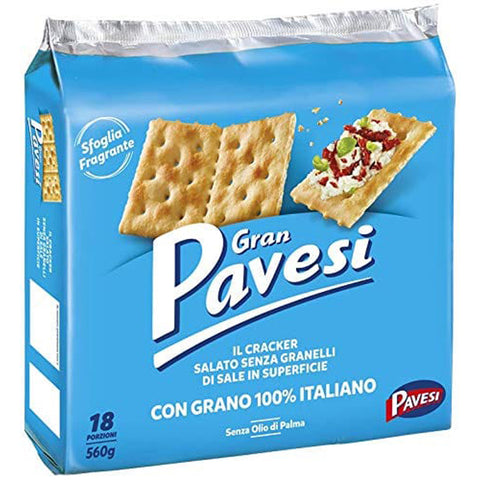 Pavesi Gran non salati Crackers ungesalzen kekse gebäck 12x560g Original italienisch