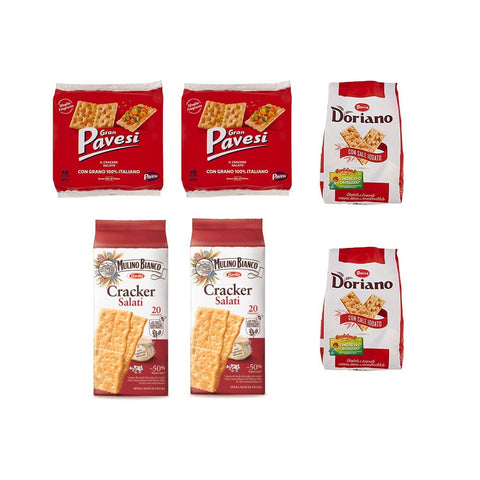 Pavesi Gran Crackers Salzgehalt 2x560g Original italienisch Snack