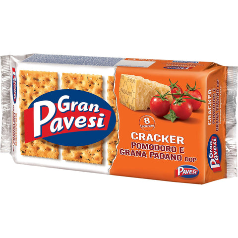 Pavesi Gran Cracker Pomodore e Formaggio / Tomate und Käse 250 gr. Crackers italienisch Original