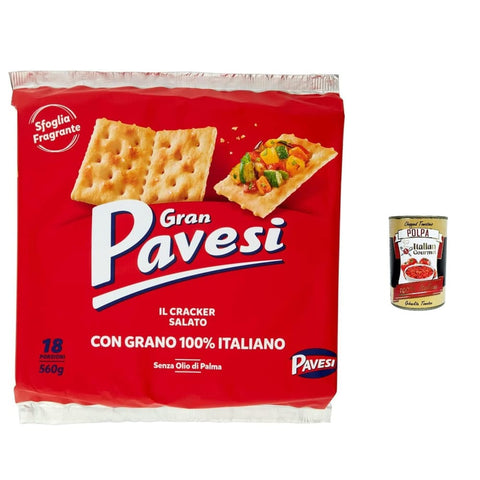 Pavesi Crackers Pavesi Gran Crackers salati Salzgebäck gesalzen 560 g kekse gebäck italienisch Original 8013355000238