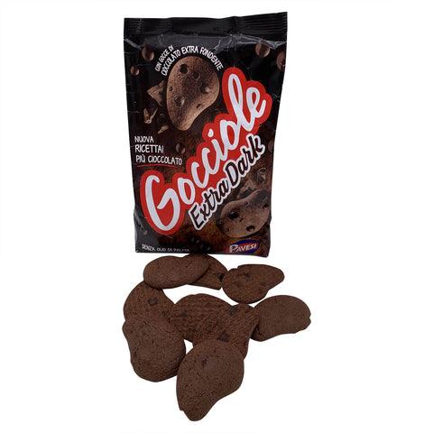 Pavesi Kekse Gocciole mit Kakao Extra Dark 400 g kuchen cookies biscuits italienisch Original