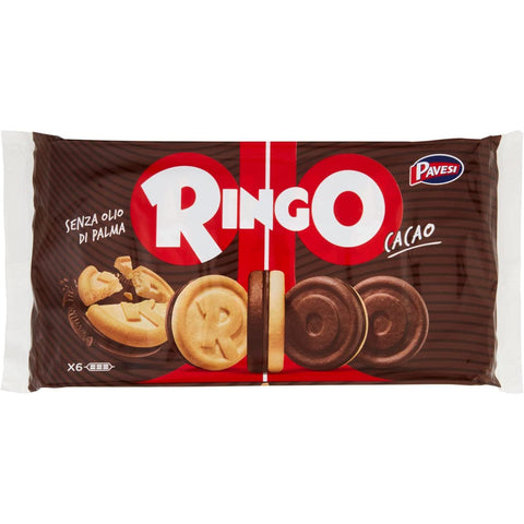 Pavesi Ringo Kekse Cacao 'Kakao', 330 g 3x Original italienisch