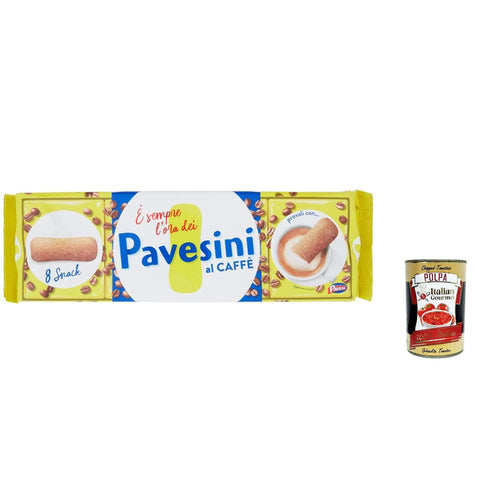 Pavesi Pavesini Kekse Kaffee Biscuits 200 g cookies Coffee kuchen + Italian goumet polpa 400 g italienisch Original