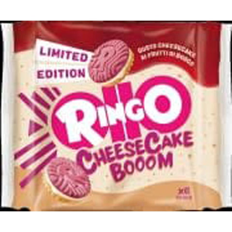 Pavesi Kekse Pavesi Ringo Pavesi Cheesecake Cheese cake Booom Knusprige Doppelkekse mit cremiger Cheesecake Füllung Limitierte Auflage 9x165g italienisch Original 8013355501988