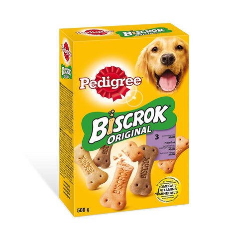 Biscrock Kekse für Hunde, zum Verwöhnen,, 12er Pack 1x500g Original italienisch