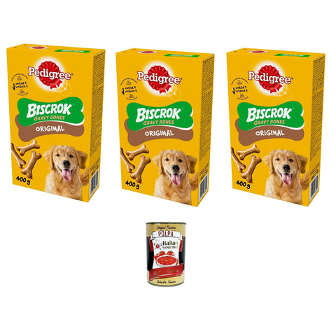 Pedigree Biscrok Garvy Bones 3X 400gr italienisch Original
