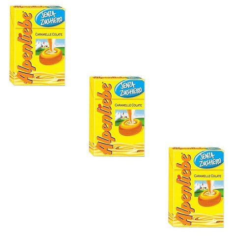 Perfetti Lollies Perfetti Alpenliebe Süßigkeiten Honig Geschmack Bonbon Lollies 49g 3x Original italienisch 8003440210321