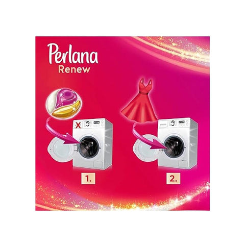 Perlana Wäschepflege Perlana Renew Colorati All in 1 Caps Waschmittel in Kapseln für Waschmaschine 3 Packungen mit je 20 Kapseln italienisch Original 8015500648920