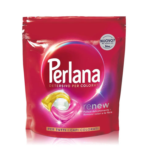 Perlana Wäschepflege Perlana Renew Colorati All in 1 Caps Waschmittel in Kapseln für Waschmaschine 3 Packungen mit je 20 Kapseln italienisch Original 8015500648920