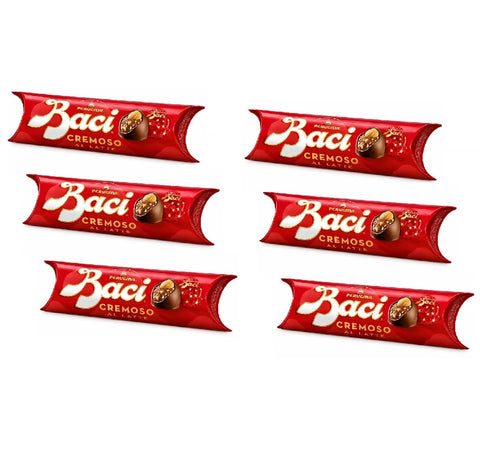 Perugina Fertigkaffee für unterwegs 6x Perugina Baci Cremoso al latte Cremige Milchcreme (3 Stück pro Tube)