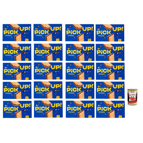 Pick Up Original Kekse, Zwieback & Chips Pick Up Original italienisch Milchschokoladentafel im Doppelkeks, 20x 112g Packung, Jede Packung enthält 4 Kekse à 28g italienisch inkl. Italian Gourmet Polpa di Pomodoro 400g Dose 8032804040014