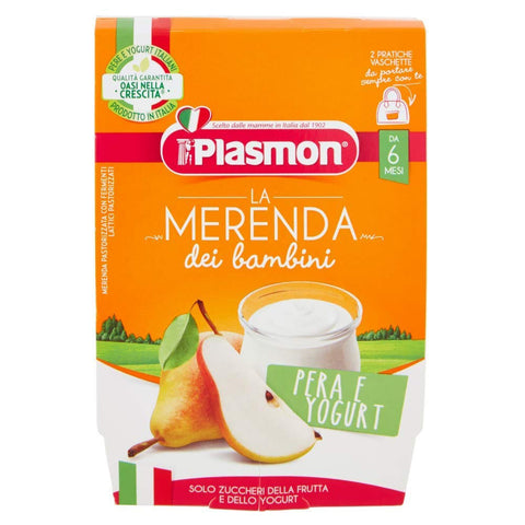 Plasmon La Merenda Dei Bambini Sapori Di Natura Pera Yogurt Asettico 2x120g Original italienisch Baby- & Kinderjoghurts