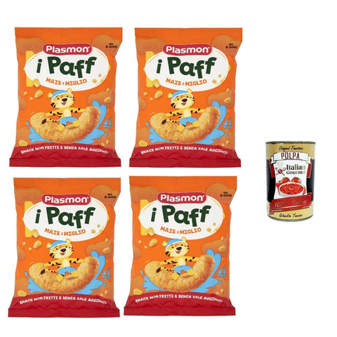 Plasmon Kekse, Zwieback & Chips Plasmon snack Mais e Miglio 4x 15 g Kekse, Zwieback & Chips italienisch Original 8032804040014